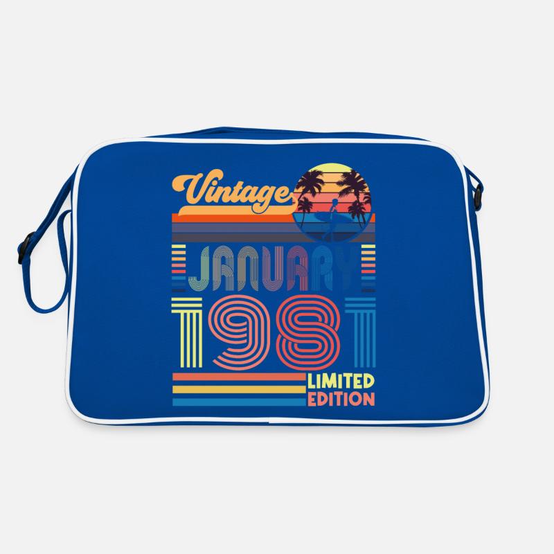Anniversaire janvier 1981. Cadeau Janvier 1981. Sac Retro