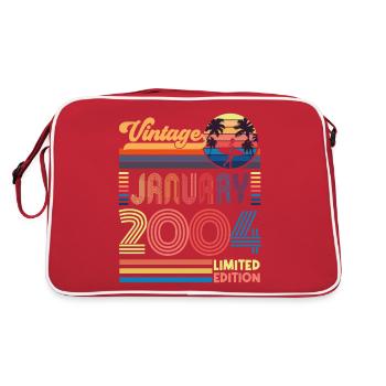 Anniversary January 2004. Gift January 2004. - Retro Bag - red/white - Back