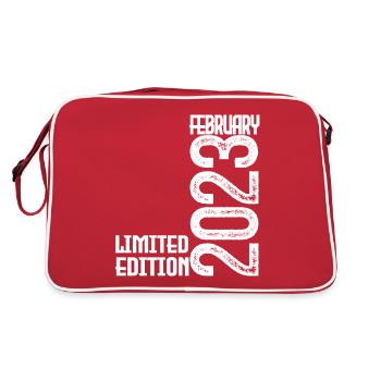 February 2023 Birthday Gift. February 2023. - Retro Bag - red/white - Back