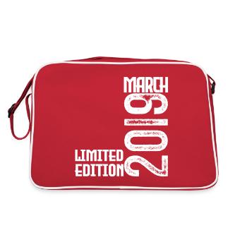 Cadeau Anniversaire Mars 2019. March 2019. mars - Sac Retro - rouge/blanc - Dos