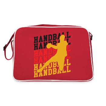 Équipe d’Allemagne de handball Flag Handball Joueur - Sac Retro - rouge/blanc - Dos