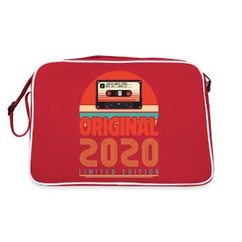 Cadeau Anniversaire Vintage 2020. Rétro 2020. - Sac Retro - rouge/blanc - Dos