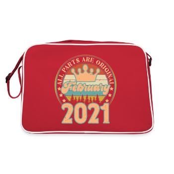 February 2021. February 2021 Birthday Gift. - Retro Bag - red/white - Back