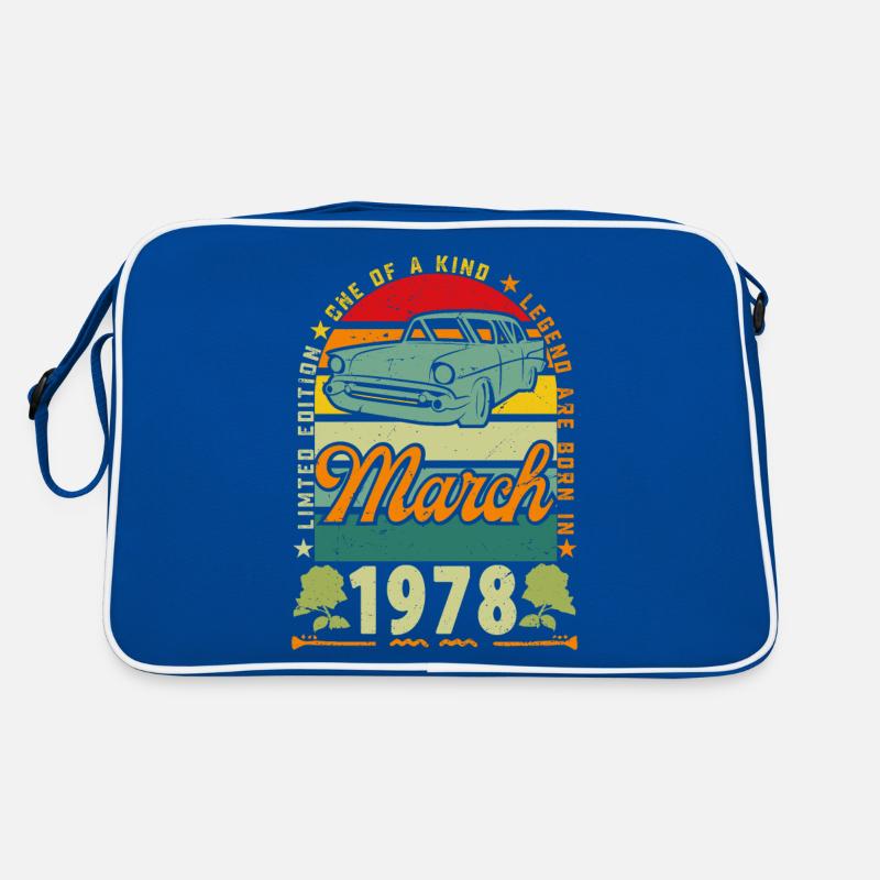 anniversaire mars 1978, Mars 1978, March 1978. Sac Retro