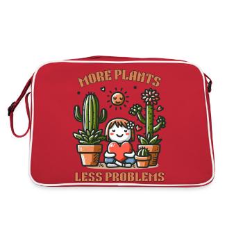 Plus de plantes, moins de problèmes - Sac Retro - rouge/blanc - Dos