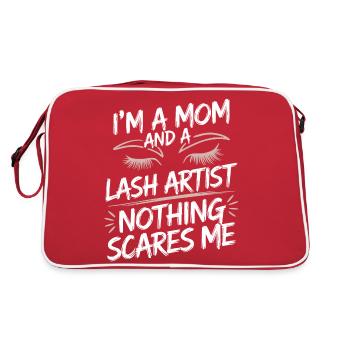 Power mom and lash professional - Retro Bag - red/white - Back