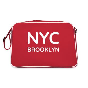 Brooklyn T-Shirt - Retro Bag - red/white - Back