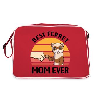 Amateur de furets - Sac Retro - rouge/blanc - Dos