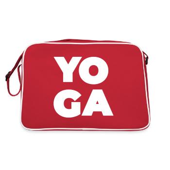 Yoga Yogi Mantra Namaste Spirituel - Sac Retro - rouge/blanc - Dos