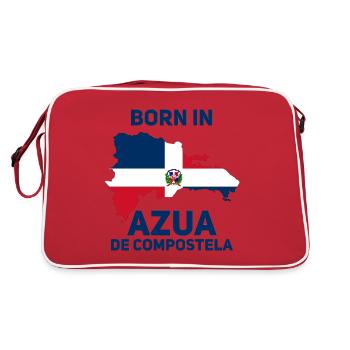 Azua de Compostela Dominican Republic - Retro Bag - red/white - Back
