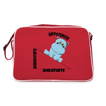 Math Hippotenuse Fonction angulaire Hypoténuse Hippone - Sac Retro - rouge/blanc - Dos
