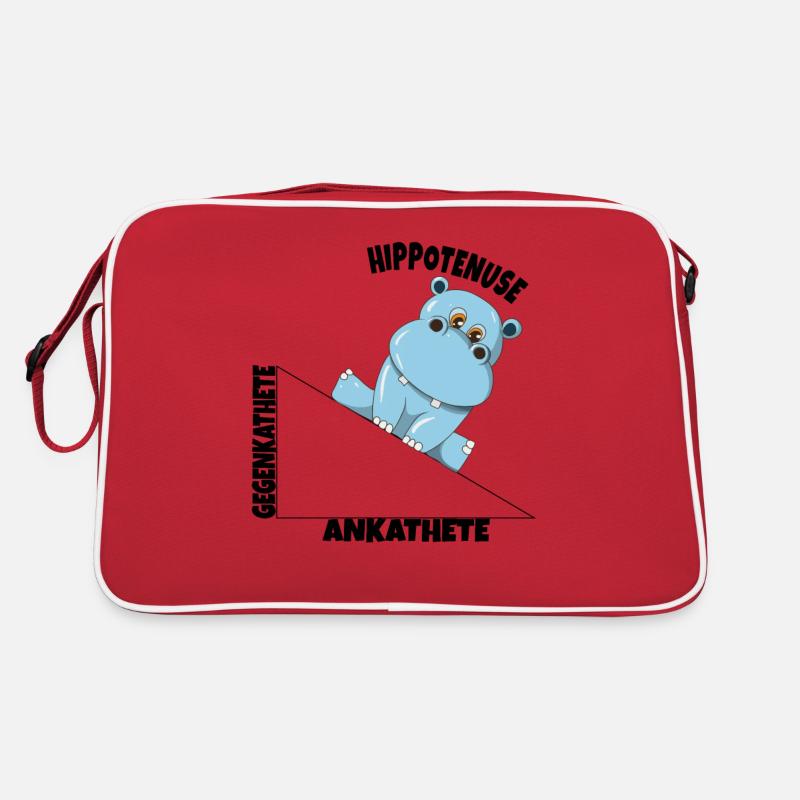 Mathe Hippotenuse Winkelfunktion Hypotenuse Hippo Retro Tasche
