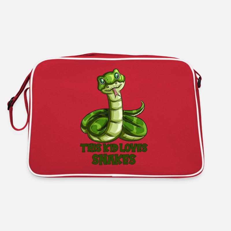 Enfant Serpent Tenue Serpent Serpent Natter Python Sac Retro