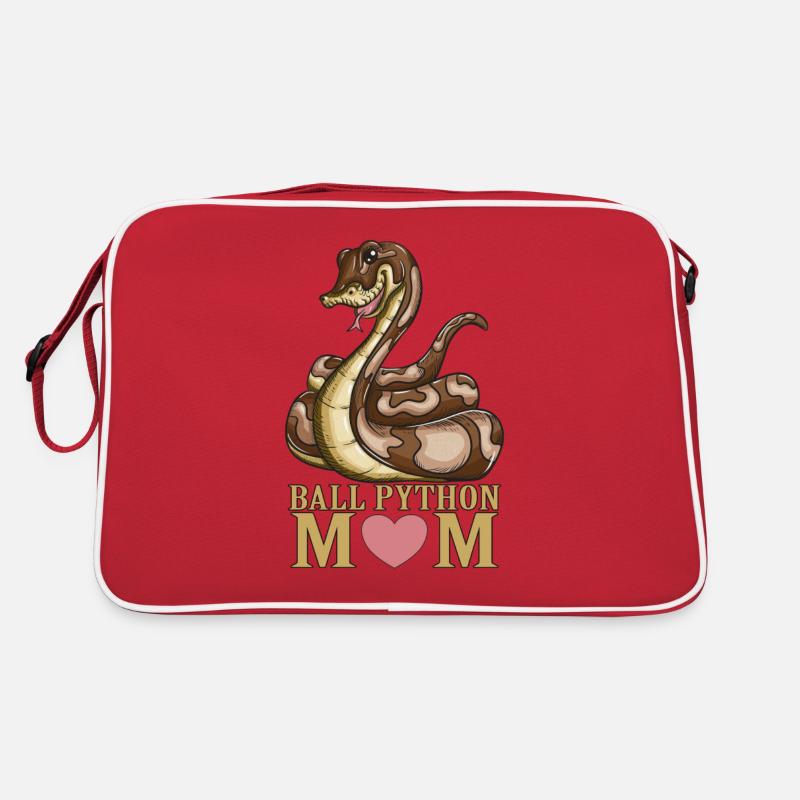 Schlange Liebhaber Schlange Reptil Ball Python Mom Retro Tasche