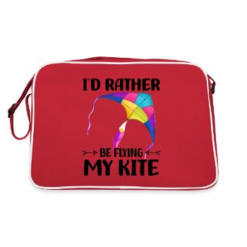 Flying kites - Retro Bag - red/white - Back