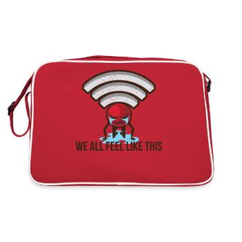 Funny Gamer Programmer Computer Gift - Retro Bag - red/white - Back