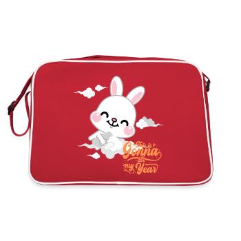 CE SERA MON ANNÉE - Sac Retro - rouge/blanc - Dos