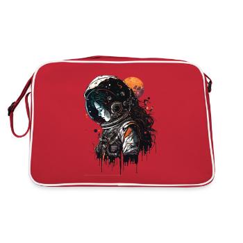 Gothic Astronaut - Retro Bag - red/white - Back