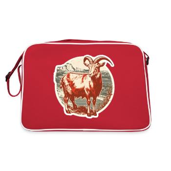 Chèvre rouge et blanc - Sac Retro - rouge/blanc - Dos