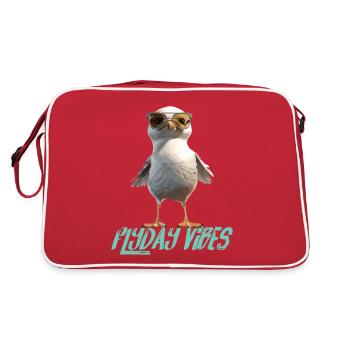 Seagull Flyday Vibes Cool Mignons vacances d’été - Sac Retro - rouge/blanc - Dos