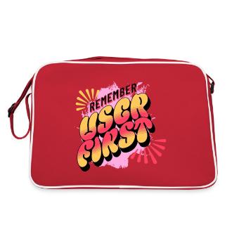 Lustig UI/UX User Experience UX Designer - Retro Tasche - Rot/Weiß - Hinten