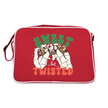 SWEET BUT TWISTED, CHRISTMAS GIFT - Retro Bag - red/white - Back