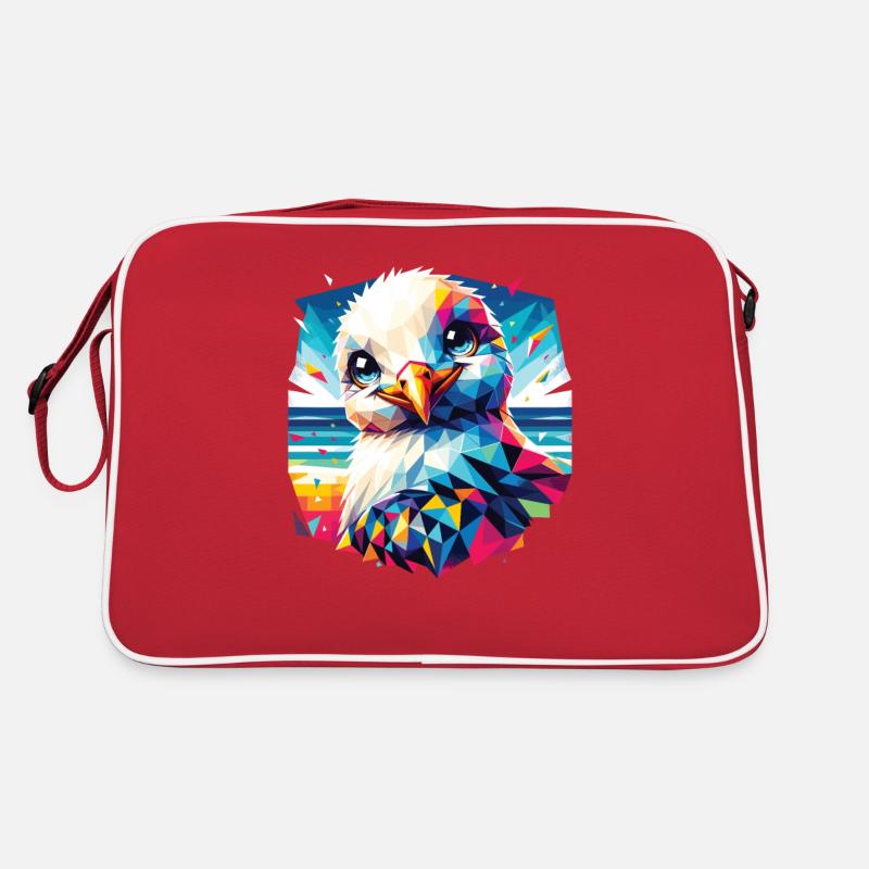 Polygone Mouette Vacances D’été Coloré Sac Retro
