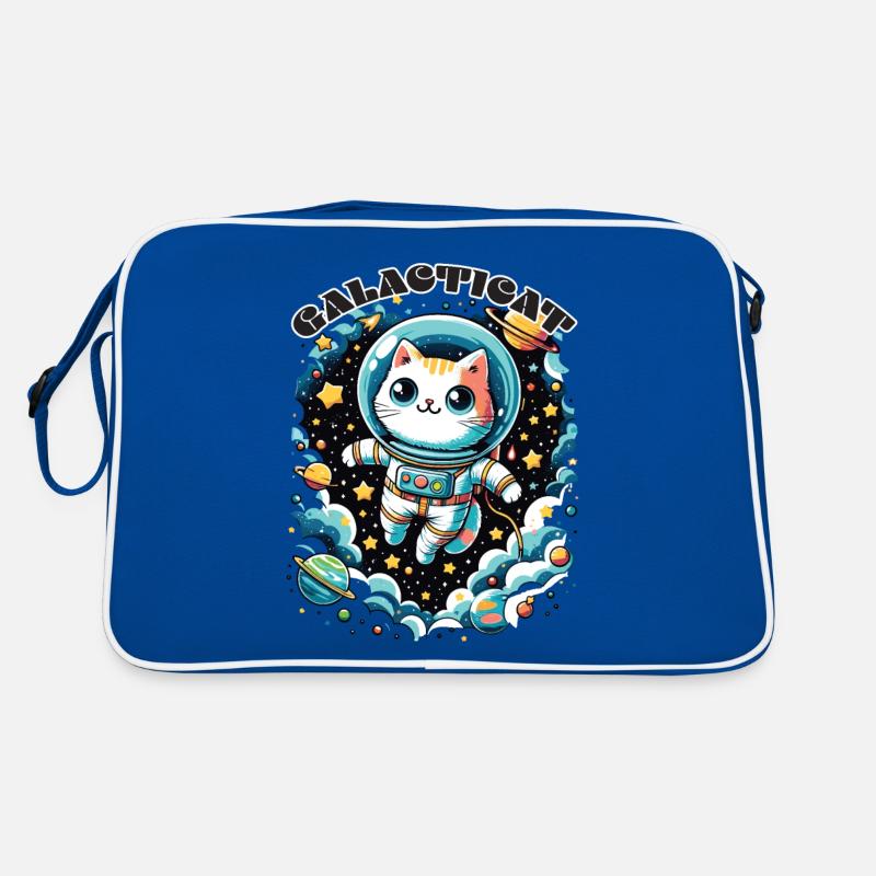 Galacticat Kitten Astronaut Space Cat Retro Bag