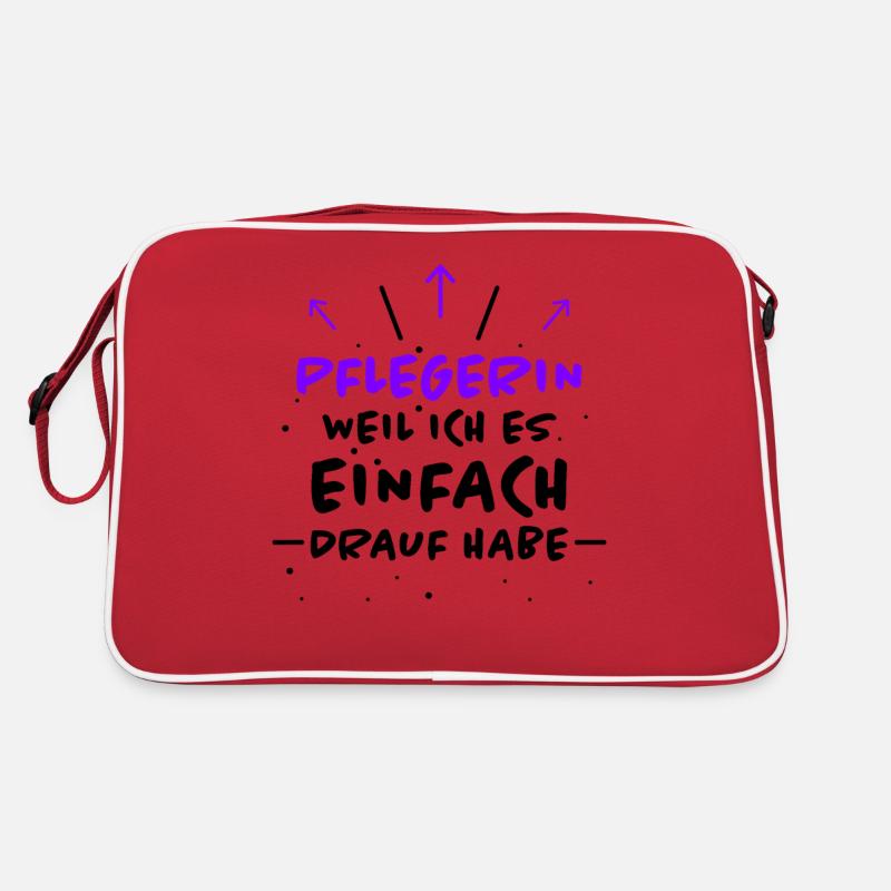 Pflegerin Spruch Pflegekraft Pflegerin Geschenk Retro Tasche