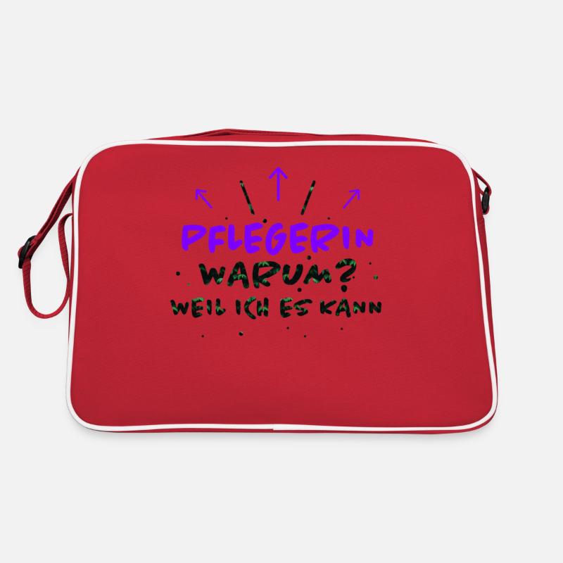 Pflegerin Spruch Pflegekraft Pflegerin Geschenk Retro Tasche
