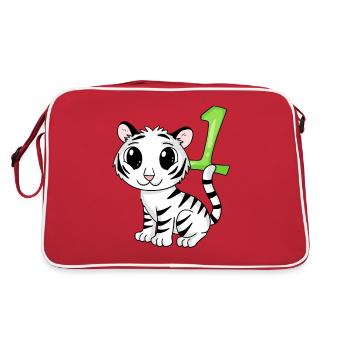 Numéro 1 Numéro Un - Motif Tigre - Sac Retro - rouge/blanc - Dos