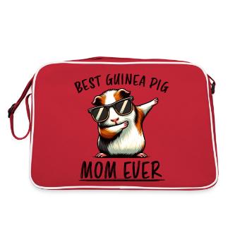 Dicton de cochon d’Inde, Cadeau de cochon d’Inde - Sac Retro - rouge/blanc - Dos