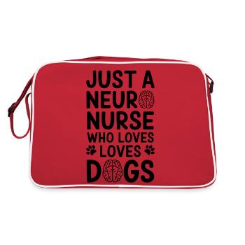 Neuro infirmière chien soignant neurologie cadeau - Sac Retro - rouge/blanc - Dos
