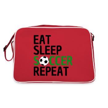 Drôle de conception de football Amateurs de football - Sac Retro - rouge/blanc - Dos