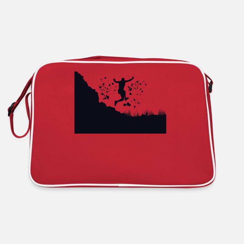 Trail Runner Cross Trail Bergläufer - Retro Tasche - Rot/Weiß