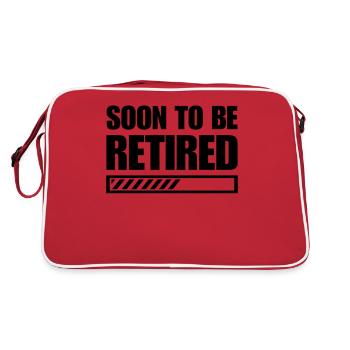 Conception amusante de retraite sur le point de prendre sa retraite - Sac Retro - rouge/blanc - Dos