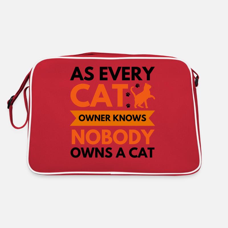 Drôle de chat disant propriétaire de chat Sac Retro