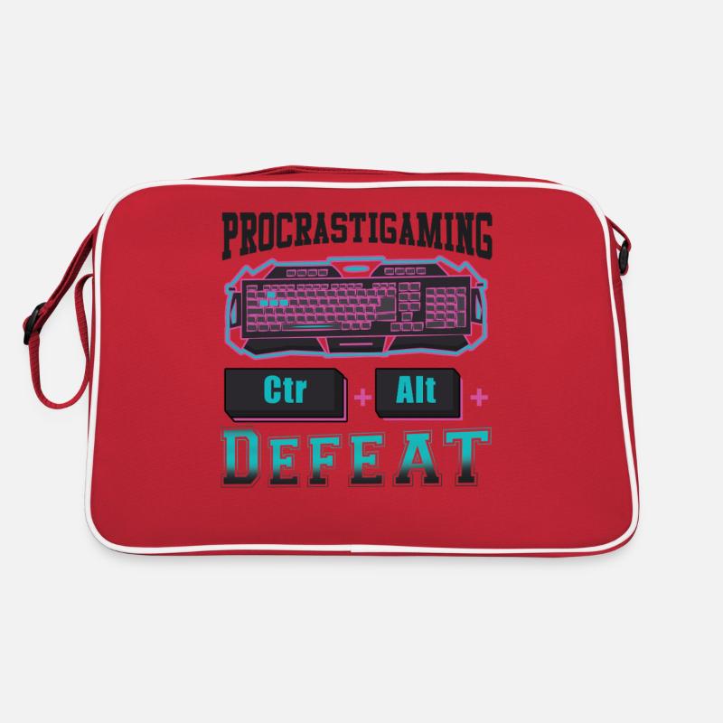 Gamer Procrastigaming CTR Alt Defeat Gaming Retro Bag