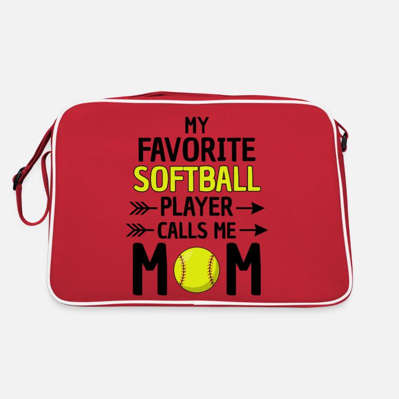 Softball Mama Spruch Softball Mutter Retro Tasche