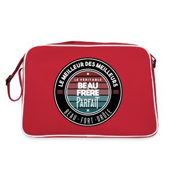 Le véritable beau frère parfait - Sac Retro - rouge/blanc - Dos