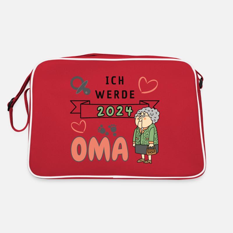 Ich werde 2024 Oma Retro Tasche
