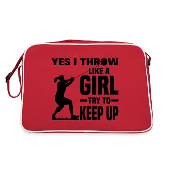 Hammer throw - Retro Bag - red/white - Back
