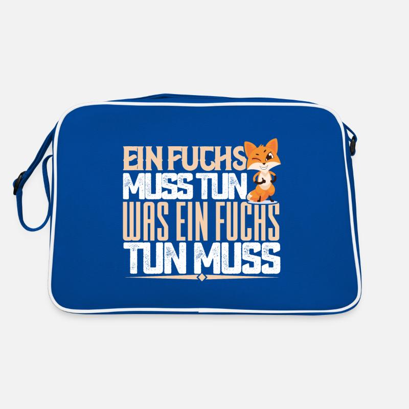 Ein Fuchs muss tun, was ein Fuchs tun muss. quotes Retro Tasche
