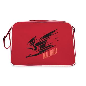 Mallorca Dive Low Flyer Seagull Vacation T-Shirt - Retro Bag - red/white - Back
