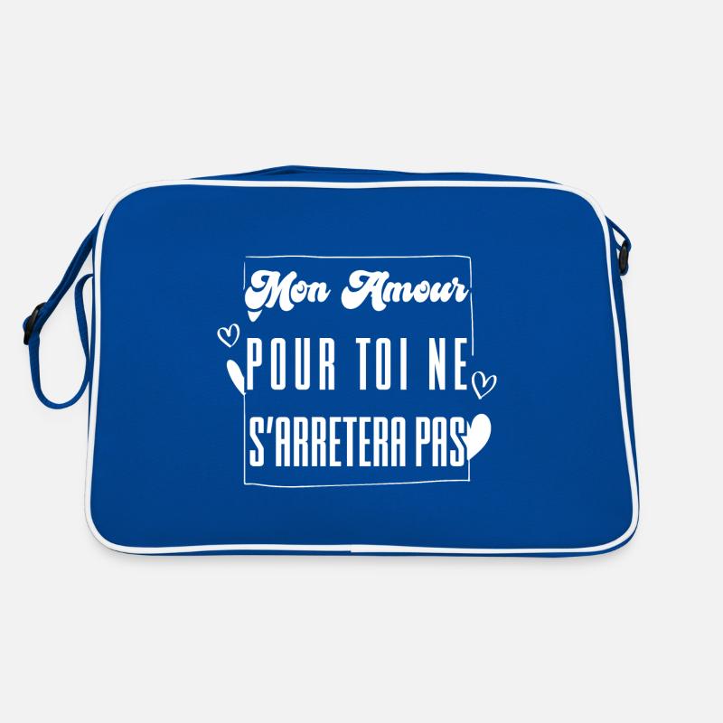 MY LOVE FOR YOU WILL NOT STOP. gift. Retro Bag