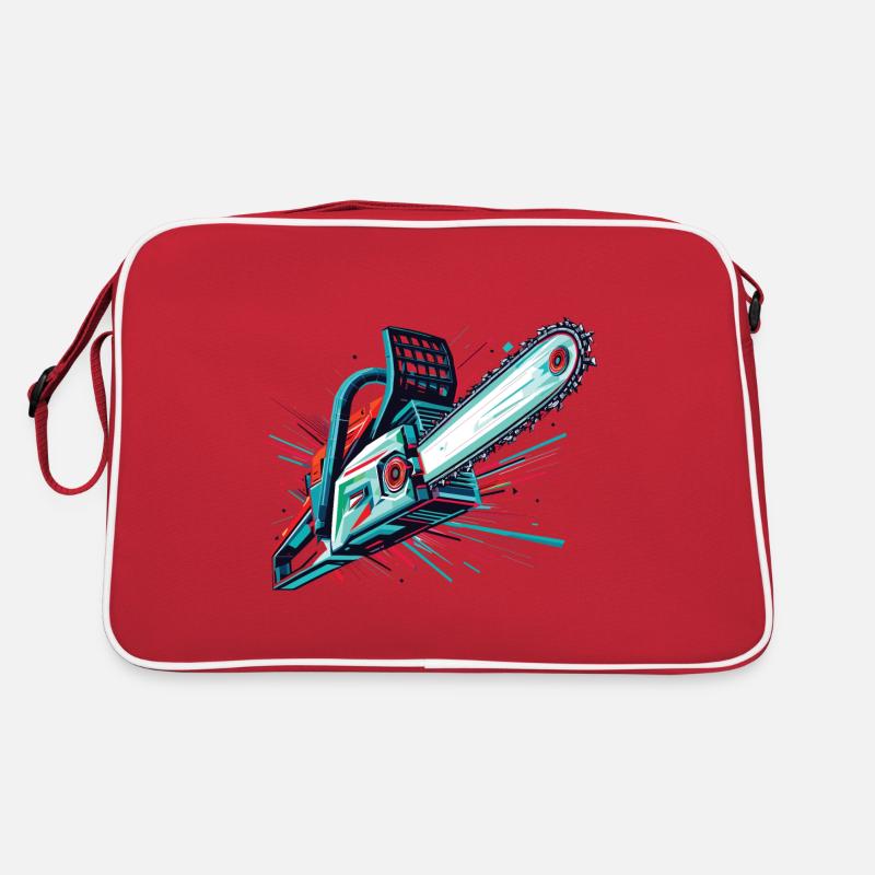 Tronçonneuse polygonale vectorielle Sac Retro