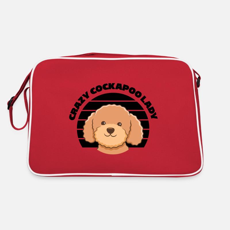 Cockapoo Hunde | Hunderasse Haustiere Geschenkidee Retro Tasche