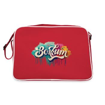 Borkum Graffiti lettrage - Sac Retro - rouge/blanc - Dos