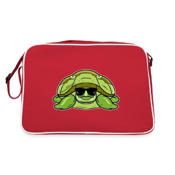 Turtle - Retro Bag - red/white - Back