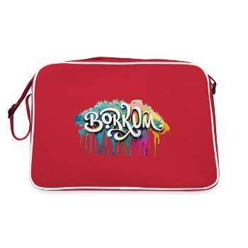Borkum Graffiti lettrage - Sac Retro - rouge/blanc - Dos